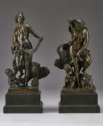 Pierre Le Gros. A PAIR OF BRONZE GROUPS OF LEDA AND THE SWAN AND DANAE AND ZEUS