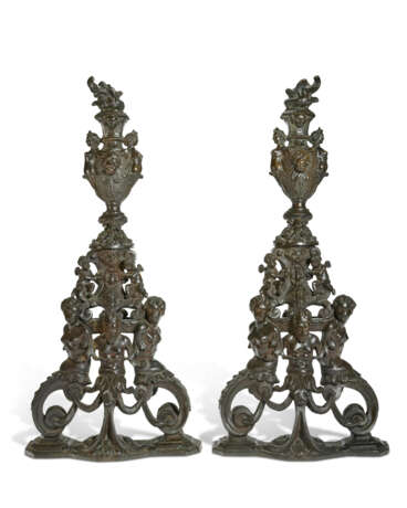 A PAIR OF BRONZE ANDIRONS IN THE MANNER OF NICCOL&#210; ROCCATAGLIATA - photo 2