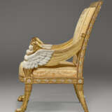 A PAIR OF LATE LOUIS XVI WHITE-PAINTED AND GILTWOOD FAUTEUILS - фото 4