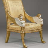 A PAIR OF LATE LOUIS XVI WHITE-PAINTED AND GILTWOOD FAUTEUILS - Foto 10