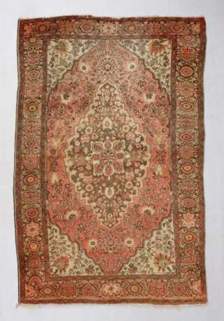 Persischer Medaillonteppich mit Blütend - Foto 1