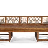 A VERY RARE CHINESE LARGE SPOTTED BAMBOO LUOHAN BED, LUOHANCHUANG - photo 1