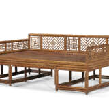 A VERY RARE CHINESE LARGE SPOTTED BAMBOO LUOHAN BED, LUOHANCHUANG - Foto 2