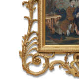 A CHINESE EXPORT REVERSE-PAINTED MIRROR IN A GEORGE III GILTWOOD FRAME - фото 3