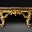 A GEORGE II WHITE-PAINTED AND PARCEL-GILT PIER TABLE - Auktionsarchiv
