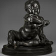 A WEDGWOOD &amp; BENTLEY BLACK BASALT FIGURE OF THE INFANT HERCULES WITH THE SERPENT - Архив аукционов