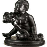 A WEDGWOOD & BENTLEY BLACK BASALT FIGURE OF THE INFANT HERCULES WITH THE SERPENT - фото 3
