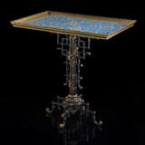 A FRENCH `JAPONISME` GILT AND PATINATED BRONZE AND CHINESE CLOISONNE ENAMEL TABLE - photo 1