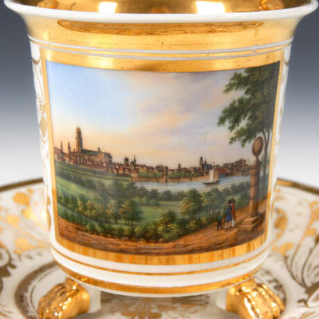 Biedermeier-Ansichtentasse "Magdeburg". - photo 2