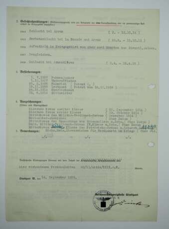 Württemberg: Urkundengruppe eines Rittmeisters im Ulanen-Regiment "König Karl" Nr. 19 / Feldflieger Abteilung 20. - фото 4