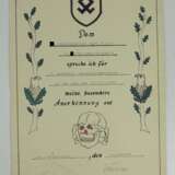 Urkundennachlass eines Unterscharführers der 2./ SS-Freiwilligen-Gebirgs-Jäger-Regiment 14 "Skanderbeg". - photo 2