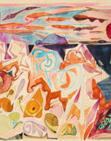 Edvard Frank. Sonnenuntergang am Meer