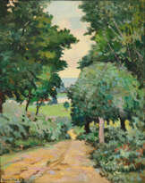 Alexander Altmann. Von Bäumen gesäumter Weg