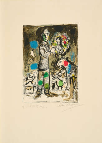 Marc Chagall. Paysan au Bouquet - Foto 1