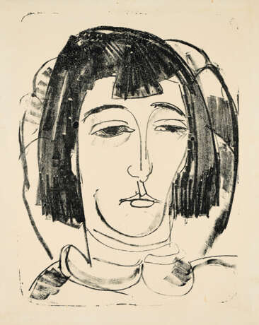 Ernst Ludwig Kirchner. Kopf Erna mit kurzem Haar - photo 1