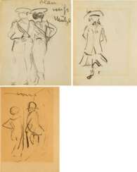 Heinrich Zille. Mixed Lot of 3 Works on Paper