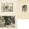 Max Slevogt. Mixed Lot of 3 Etchings - Auktionsarchiv