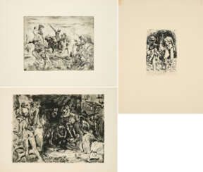 Max Slevogt. Mixed Lot of 3 Etchings