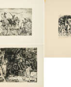 Max Slevogt. Max Slevogt. Mixed Lot of 3 Etchings