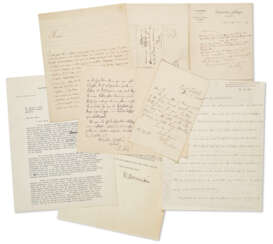 Seven signed letters from notable scientists