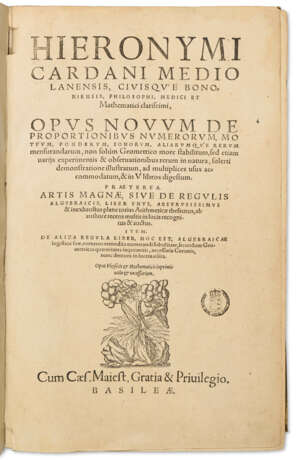 Opus Novum de proportionibus numerorum - Foto 1