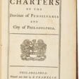 The Charters of the Province of Pennsylvania and the City of Philadelphia - Auktionspreise