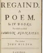 John Milton. Paradise Regain'd