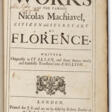 The Works of the Famous Nicolas Machiavel - Auction archive