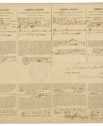 Andrew Jackson II. A signed four-language ship's paper