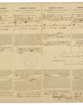 A signed four-language ship's paper