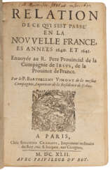 Relation de ce qui s'est passé en La Nouvelle France, es années 1640 et 1641