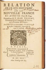 Relation de ce qui s'est passe’ en La Nouvelle France, es Années 1643 & 1644