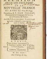 Relation de ce qui s'est passe’ en La Nouvelle France, es Années 1643 & 1644