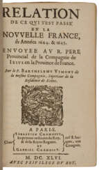 Relation de ce qui s'est passé en La Nouvelle France, és années 1644 & 1645