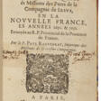 Relation de ce qui s'est passé de plus remarquable és missions des pères des la Compagnie de Jésus en La Nouvelle France, es années 1650 & 1651 - Аукционные цены