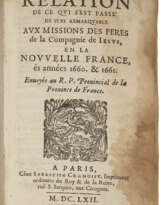 Relation de ce qui s'est passé de plus remarquable aux missions des pères de la Compagnie de Iesus, en la Nouvelle France, és Années 1660 & 1661