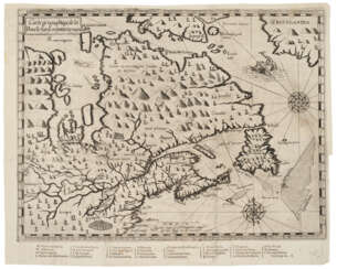 Carte geographique de la nouelle franse en son vray meridiein