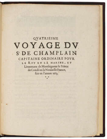 Quatriesme Voyage du Sr de Champlain - Foto 1