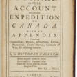 Full Account of the late Expedition To Canada - Auction archive