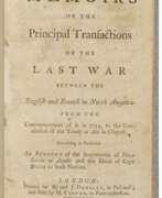 William Shirley. Memoirs of the Principal Transactions of the Last War between the English and French in North America