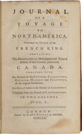 Journal of a Voyage to North-America Undertaken by order of the French king - photo 2