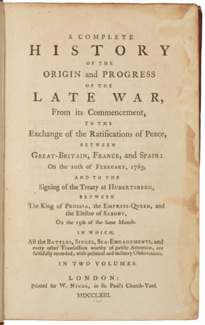 Complete History of the Origin and Progress of the late War - photo 1