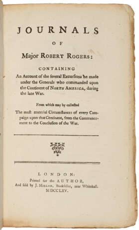 Journals of Major Robert Rogers - photo 1