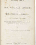 Abraham Lincoln. The celebrated debates of 1858