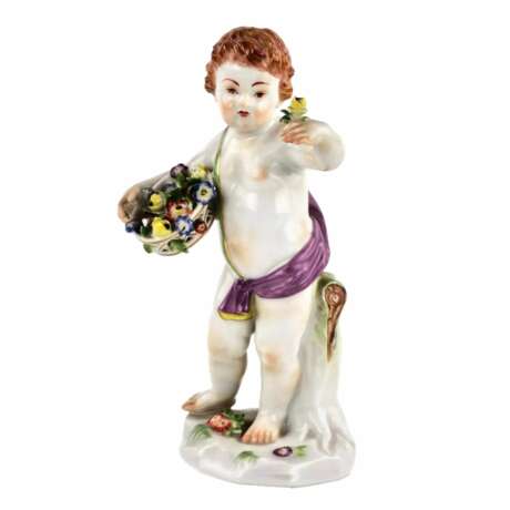 Figurine en porcelaine-allegorie Printemps. Meissen. Porzellan Baroque 13.5 - Foto 1