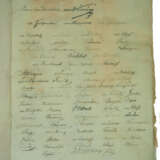 Autographen Mappe für den Generalleutnant von Schack anläßlich seines 50jährigen Dienstjubiläums am 22. Dezember 1856 - das Offizierskorps der 15. Division. - фото 3