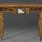 A PAIR OF NORTH ITALIAN GILTWOOD, FAUX PORPHYRY, LAPIS LAZULI AND MARBLE-MOUNTED CONSOLES - photo 2
