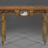 A PAIR OF NORTH ITALIAN GILTWOOD, FAUX PORPHYRY, LAPIS LAZULI AND MARBLE-MOUNTED CONSOLES - photo 15