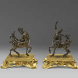 A PAIR OF BRONZE MODELS OF THE FURIETTI CENTAURS - photo 2