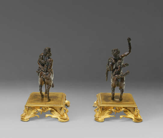 A PAIR OF BRONZE MODELS OF THE FURIETTI CENTAURS - фото 3